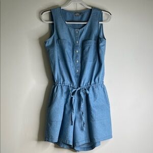 Soho Light Blue Sleeveless Denim Dress Culox